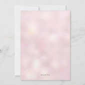 ピンクジオメトリベビーシャワーの招待 招待状 (裏面)