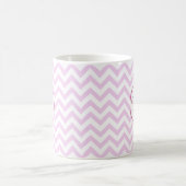 ピンクジグザクモノグラムのグ コーヒーマグカップ (中央)