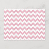 ピンクジグザグ、ピンクシェブロン、幾何学模様 ポストカード (正面)