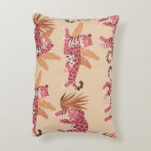 ピンクジャガー：かわいいヴィンテージシームレス アクセントクッション (裏面(縦))