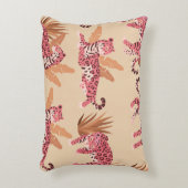 ピンクジャガー：かわいいヴィンテージシームレス アクセントクッション (正面(垂直))