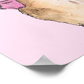 ピンクジャケットのウサギのピーター ポスター (角)