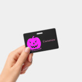 ピンクジャックランタンハロウィーンThunder_Cove バッジ (手持ち)