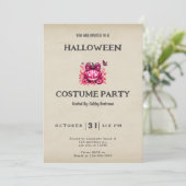 ピンクジャック – O'ランタンフラワーハロウィーンヴィンテージ 招待状 (スタンド正面)