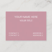 ピンクジャムンフルーツパターン 名刺 (裏面)