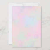 ピンクジャンプタンブル&フリップ体操誕生日 招待状 (裏面)