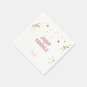 ピンクジャンプ&タンブル体操バースデーパーティー スタンダードカクテルナプキン (角)