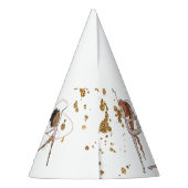 ピンクジャンプ&タンブル体操バースデーパーティー パーティーハット (裏面)