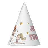 ピンクジャンプ&タンブル体操バースデーパーティー パーティーハット (左)