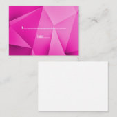 ピンクジュエルトー結婚ンの座席表 プレイスカード (正面/裏面)