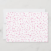 ピンクジョイ初めてのクリスマスホリデーフォトベビー誕生 案内状 (裏面)