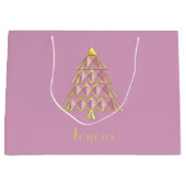 ピンクジョユックスノエル抱き枕 ラージペーパーバッグ (正面)