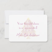 ピンクジョユーックスノエルサンキューカード サンキューカード (裏面)