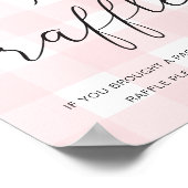 ピンクジンガムおむつラッフルポスター ポスター (角)