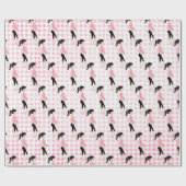 ピンクジンガムの妊娠中の母親 ラッピングペーパー (フラット)