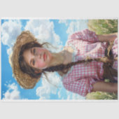 ピンクジンガムガールカントリーコテージデクーペ 薄葉紙 (正面)