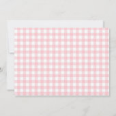 ピンクジンガムゴルフガール1stバースデーフォト サンキューカード (裏面)