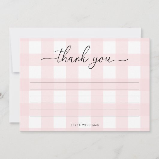 ピンクジンガムサンキューカード カード (正面)