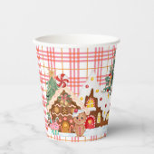 ピンクジンガムジンジャーブレッドビレッジ 紙コップ (正面)