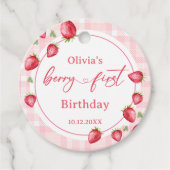 ピンクジンガムストロベリー誕生日 フェイバータグ (正面)