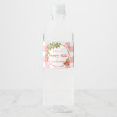 ピンクジンガムストロベリー誕生日 ペットボトルラベル (正面)