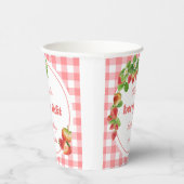 ピンクジンガムストロベリー誕生日 紙コップ (右)