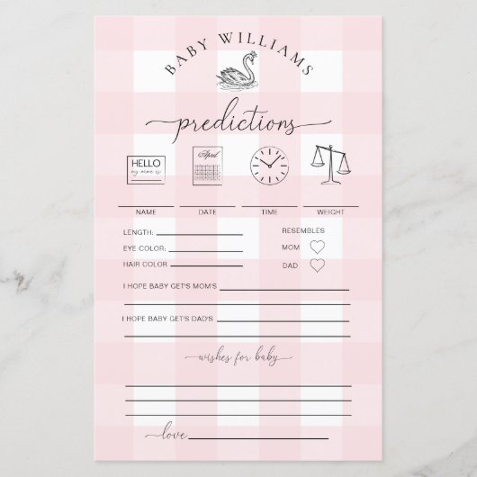 ピンクジンガムスワンベビー予測ゲーム (正面)