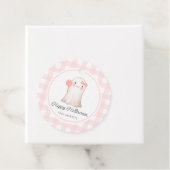 ピンクジンガムハッピーハローウィンカワイイ幽霊 フェイバータグ (インサイチュ)