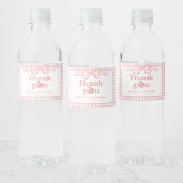 ピンクジンガムピーチファースト誕生日 ペットボトルラベル