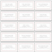 ピンクジンガム住所 シールシール シール (正面)