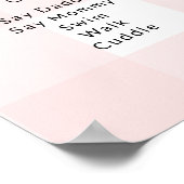 ピンクジンガム第1誕生日マイルストーンタイムライン ポスター (角)