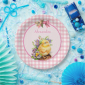 ピンクジンガム ペーパープレート (パーティー)