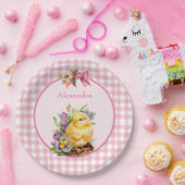 ピンクジンガム ペーパープレート (パーティー)