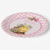 ピンクジンガム ペーパープレート (アングル)