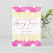 ピンクジンガム&レモン招待状 招待状 (スタンド正面)