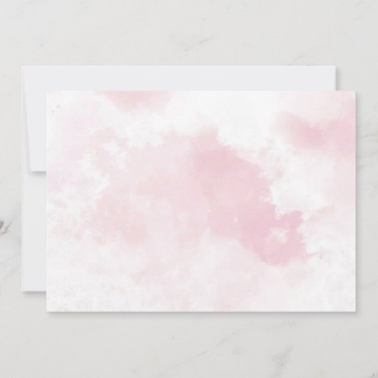 ピンクジンガーブレッドハウスクリスマス誕生日写真 サンキューカード (裏面)