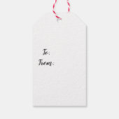 ピンクジンガーブレッドハウスヴィレッジイラストレーション ギフトタグ (裏面)