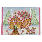 ピンクジンガーブレッドハウス抱き枕 ラージペーパーバッグ (裏面)