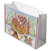 ピンクジンガーブレッドハウス抱き枕 ラージペーパーバッグ (裏面アングル)