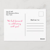 ピンクジンガーブレッ飾ドハウスパーティー ポストカード (裏面)