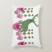 ピンクジンジャージャースジャースディアトーピアリーアートポスター アクセントクッション (正面(垂直))