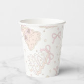 ピンクジンジャーパン冬のオーネダーランド1歳の誕生日 紙コップ (裏面)