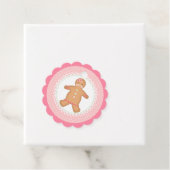 ピンクジンジャーブレッドクッキーメッセージカード フェイバータグ (インサイチュ)