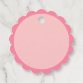 ピンクジンジャーブレッドクッキーメッセージカード フェイバータグ (裏面)