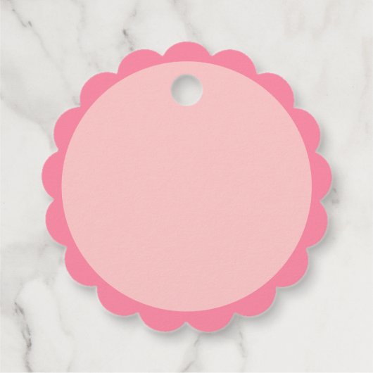 ピンクジンジャーブレッドクッキーメッセージカード フェイバータグ (裏面)