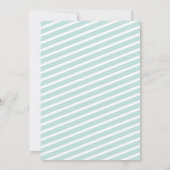 ピンクジンジャーブレッドハウスクリスマスセカンド誕生日 招待状 (裏面)