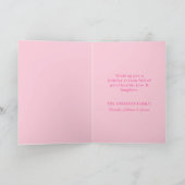 ピンクジンジャーブレッドハウスクリスマス切手 シーズンカード (内部)