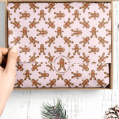 ピンクジンジャーブレッドマンクリスマス 薄葉紙