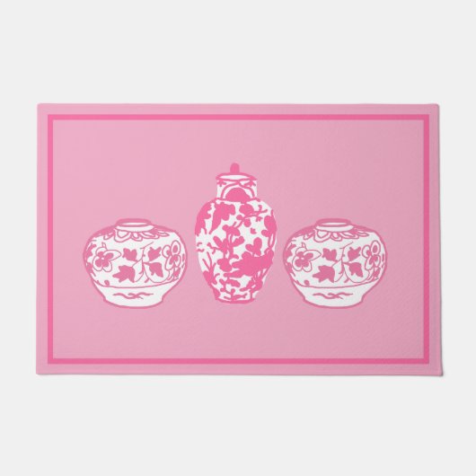 ピンクジンジャー瓶 ドアマット (正面)