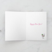 ピンクジンハッピーニューイヤーカード カード (内部)